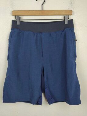 Fabletics Mens The‎ Franchise Short Mens Small Lined Athletic Training Gym Blue